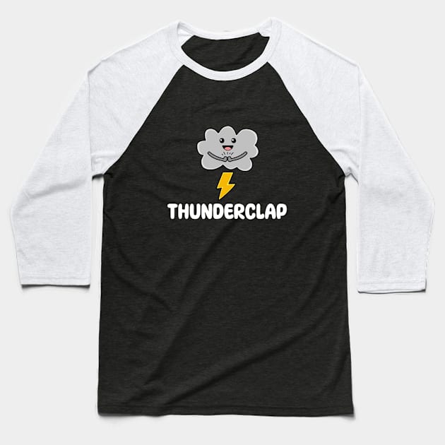 Thunderclap Baseball T-Shirt by chyneyee